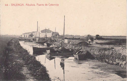 Postal España Puerto Catarroja Albufera En Valencia Vintage