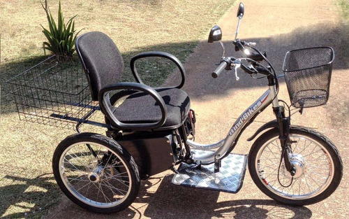 Triciclo Elétrico Deluxe Cadeira Almofadada 350 Watts 24 Ah