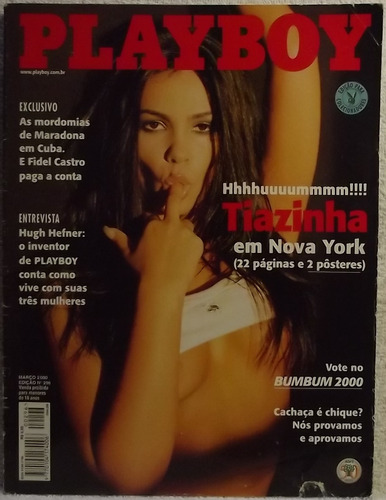 Revista Playboy Nº 296 Mar/00 . Suzana Alves Tiazinha (b)