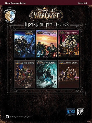 World Of Warcraft Instrumental Solos Piano - Partitura + Cd