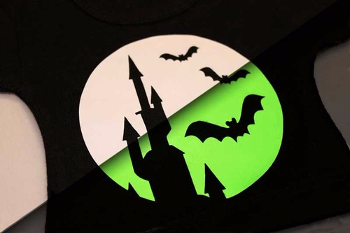 Imagen 4 de 4 de Vinil Textil Termotransferible Siser Glow In The Dark