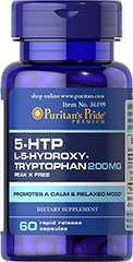 5-htp De 200mg Puritans Pride 60 Capsulas Importados De Usa