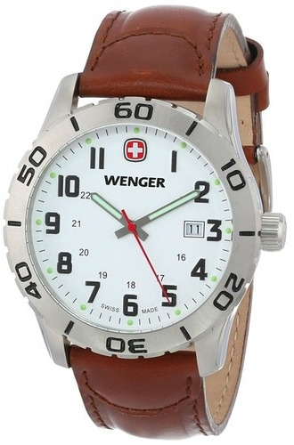 Reloj Wenger (0741.101) Swiss Military - 10 Atm - Cuero