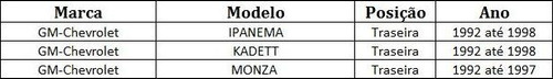 Disco Traseiro Fremax Ipanema Kadett Monza /98 Bd2477 (par)