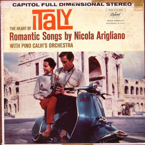 Nicola Arigliano - The Heart Of The Italy - Lp Made Usa 1961