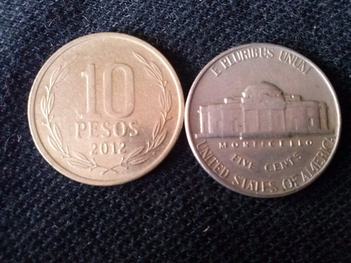 Moneda Estados Unidos Five Cents Níquel 1953 (c31)