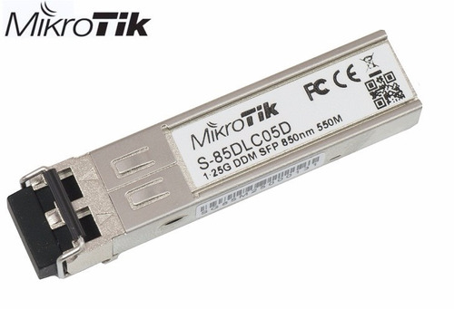Imagen 1 de 4 de Modulo Sfp De Fibra Multimodo Mikrotik Gigabit 550mts Lc 850