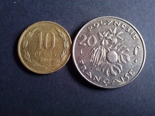 Moneda Polinesia Francesa 20 Francs 1999 Níquel (c13)