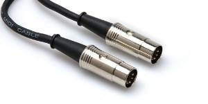 Hosa Premium Cable Midi - Cable Midi, Metal Tapones, 5 Pies 