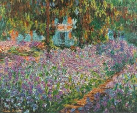 Claude Monet - Jardín En Giverny - Lámina 45x30 Cm.