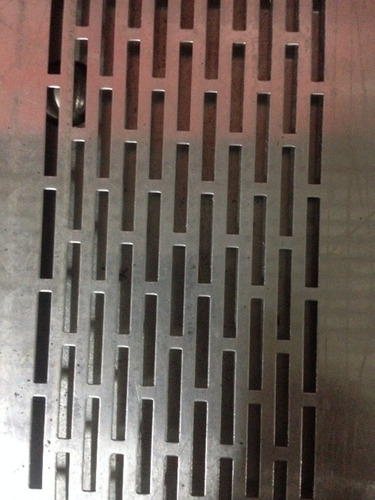 Lamina Microperforada Aluminio Troquel Rectangular 3x28