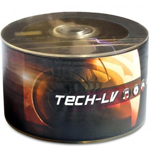 Mídia Virgem 50 Peças Dvd-r Tech-lv Dvd-r 16x 4.7 Gb 120 Min