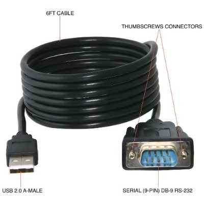 Sabrent Usb 2.0 A Serial (9 Pines) Db-9 Rs-232 Adaptador De