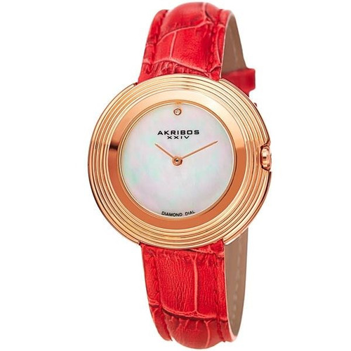 Reloj Akribos Xxiv Para Mujer Ak876rd Tablero Color