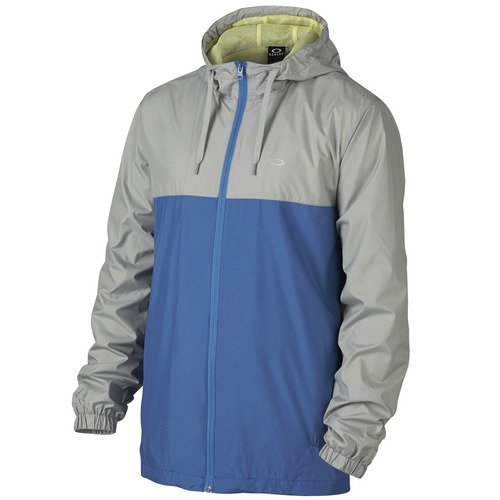 Jaqueta Oakley Foundation Windbreaker Azul Com Cinza