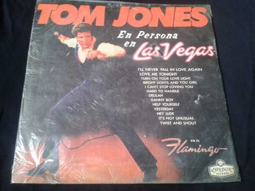 Lp Tom Jones En Persona En Las Vegas