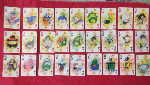 Baralho Dragon Ball Z Completo (52 Cartas)