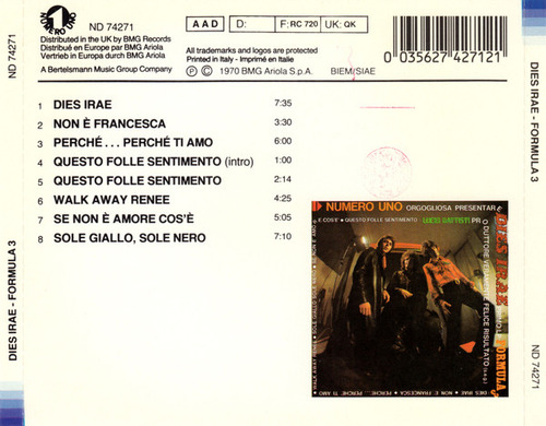 Cd Dies Irae (formula 3) Estándar