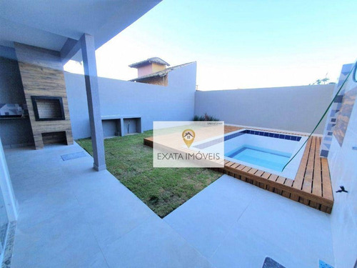 Imagem 2 de 17 de Casa Duplex 4 Quartos Com Piscina/ Quintal E Churrasqueira, Ouro Verde/ Rio Das Ostras! - Ca1085