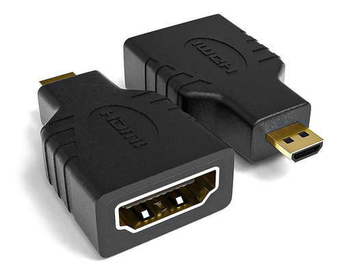 Adaptador Hdmi Ficha De Micro Hdmi A Hdmi Hembra - Otec