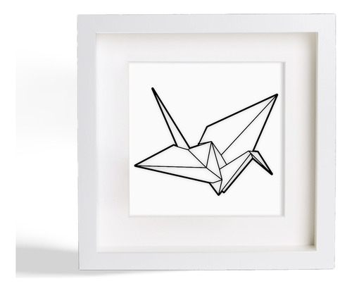 Cuadro Decoración Zen Minimalista Arte Origami Con Relieves 