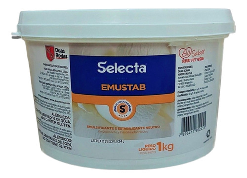 Emulsificante Selecta Bolos Sorvetes Confeitos Emustab 1kg 