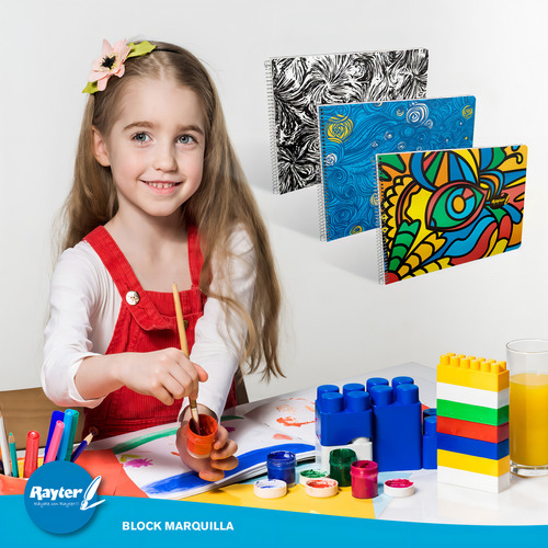 Cuaderno Marquilla Rayter Block Dibujo 20 Hjs C/papel China