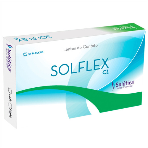 Lentes De Contato Solflex Cl Grau Esférico -0.50 Miopia