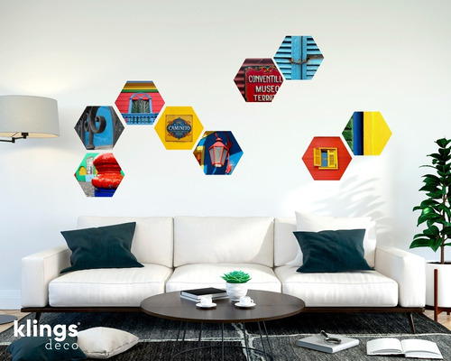 Vinilos Hexagonos Decorativos Adhesivos Panal Caminito Boca