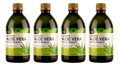 Aloe Vera Bebible Maximas Defensas 2 Litro Apto Vegano