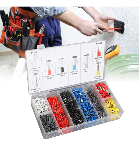 Kit Surtido De Terminales De Engarce De Cables Conectores