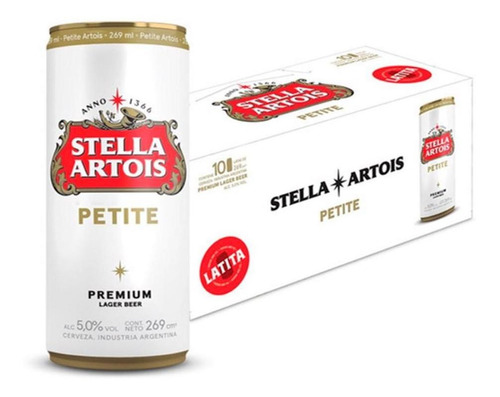 Cerveza Stella Artois European Pale Lager Lata 269 ml 10 Uni