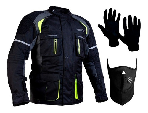 Campera Velocity Tiber Cordura Touring Protecciones + Regalo