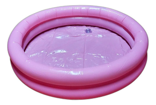 Piscina Inflável Redonda Infantil 2 Anéis 60cm X 12cm Rosa