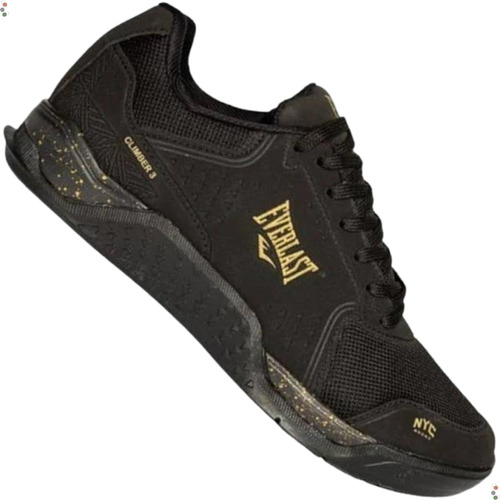 Tenis Everlast Climber 3 Unisex - Preto+dourado