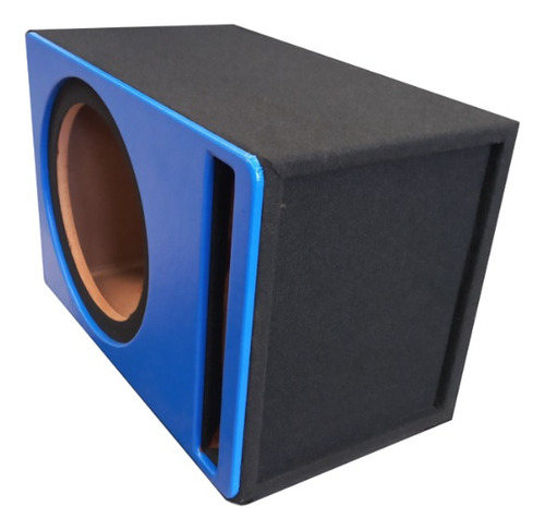 Cajón Para Subwoofer 15 Mdf Porteado Con Antifaz Azul