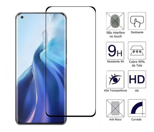 Película De Vidro Temperado Para Xiaomi Mi 11T e Mi 11T Pro 3d
