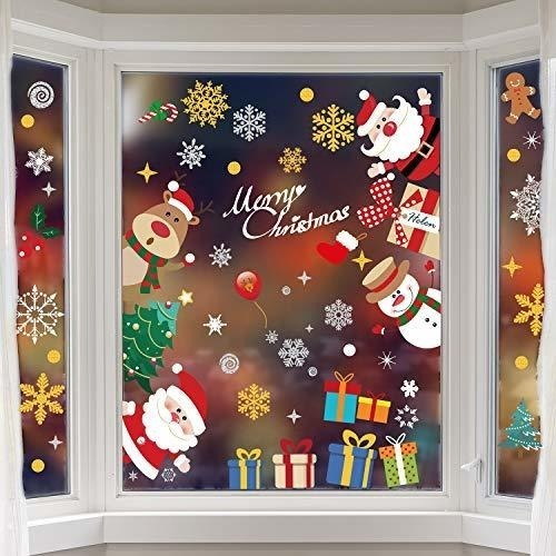 Calcomania Easyacc - Pegatinas De Navidad Para Ventana, Adhe