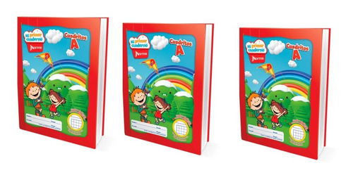 Mi Primer Cuaderno Norma Cuadritos A 50 Hojas 3 Piezas