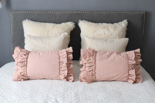 Almohadón Boho Handira Nórdico 45x30 Ekisetum Deco Volados