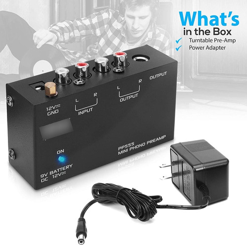 Imagen 4 de 4 de Preamplificador Para Tornamesa Pyle Pp555 Con Trafo A 220v.