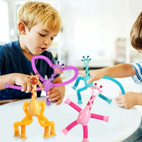 Kit 04 Girafas Brinquedo Sensoriais Autismo Antiestresse