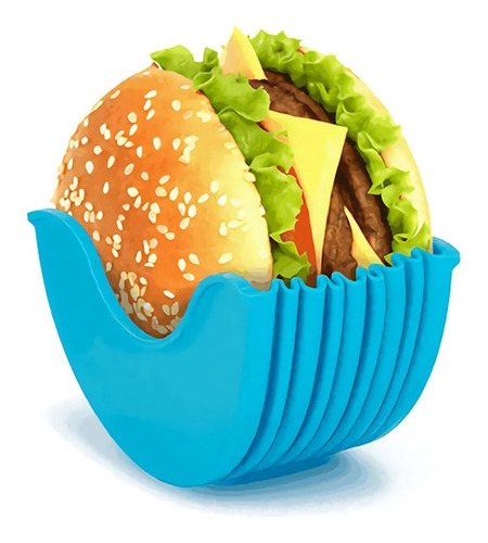 Porta Soporte Hamburguesas Reutilizable Diseño Plastico 