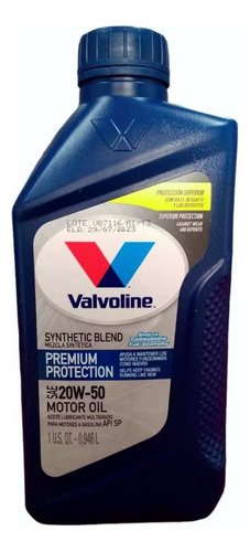 Aceite 20w-50 Semi Sintético Valvoline