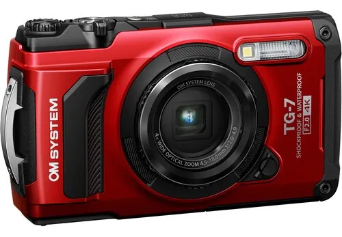 Camara Digital Tg-7 Roja Resistente Al Agua Sistema Olympus