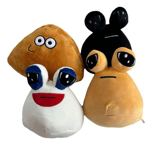 4piezas Peluche Pou Juego Mascota Virtual Para Niños Nuevo