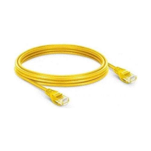 Cable Patch Cord - Utp Cat6 - 5m - Amarillo - Pcingenieria