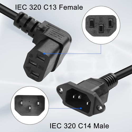 Pack Adaptador De Potencia C13 A C14 Para Escritorio - 40cm