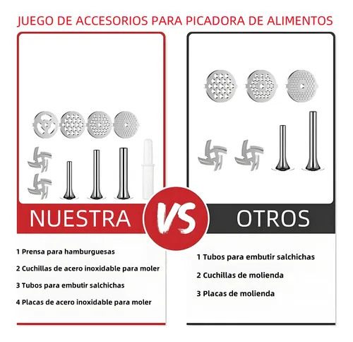 Accesorio Aditamento Moledora Carne Para Kitchenaid Acero