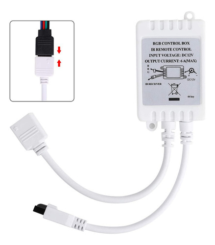 Cx Control Remoto De 24 Teclas+controlador Led Dc12v Caja